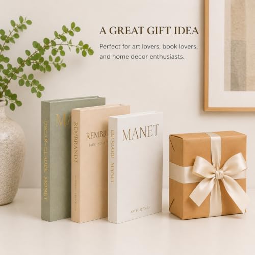 3 Linen Decorative Books with Hidden Storage, Faux Book Box for Home Decor - Image 6