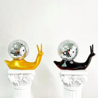 Black Disco Snail Decor, Disco Ball Funky Shelf Accent, Retro Home Decor - Image 3