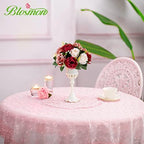 BLOSMON Artificial Rose Flower Centerpieces Decoration for Table: 2 Pcs - Image 2