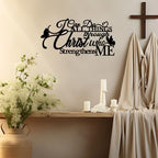 I Can Do All Things Through Christ Metal Wall Sign, 14.5x7.2 in - Image 2