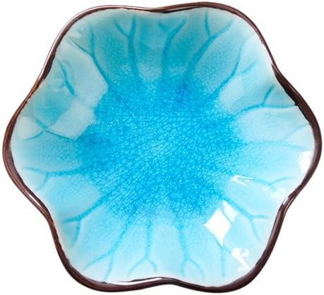 Ice Cracking Leaf Jewelry Dish, Decorative Ring Holder Small Trinket Tray Bowl, Gifts for Daughter Mom Friends, Lake Blue. by JAMEND+CLXP
