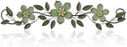 Wesiti Metal Flower Wall Art Decor Vintage Wrought Scroll, Green by Wesiti