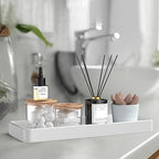 Gurygo 12" Countertop and Vanity Tray - Kitchen Tray for Soap Bottles - Rectangular Vanity Tray for Bathroom - Vanity Trays for Bathroom - Kitchen Soap Dispenser Tray,White - Image 6