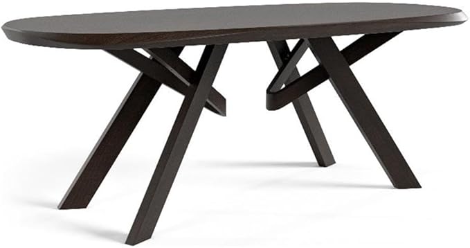 Furniture of America Nazaen VI 82.5" Mid-Century Modern Solid Wood Live Edge by FurnitureofAmerica
