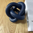 Wood Knot Decor -Coffee Table Decor,Navy Blue Decor Shelf Decor - Image 3