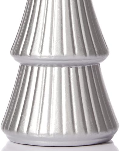 WONDROUS' DECO Wooden Christmas Tree Figurine, Table Silver Tree Figurine - Image 7