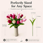 Mandy's 20pcs Artificial Shades of Pink Tulips - Image 3