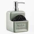 RQYIXI 2-in-1 Ceramic Soap Dispenser with Sponge Holder,Sage Green,15 Oz by RQYIXI