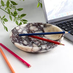 7" Natural Marble Bowl Luxury Decorative Bowl for Home Decor - Image 7