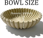Decorative Bowls for Home Decor (Large Sandstone, 10''x 3'') - Image 2