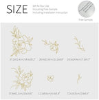Gold Metallic Wall Decals Peel and Stick Floral Wall Stickers Large Sketch Minimal Line Transfer for Women Living Room Bedroom Decor, Peony - Image 3
