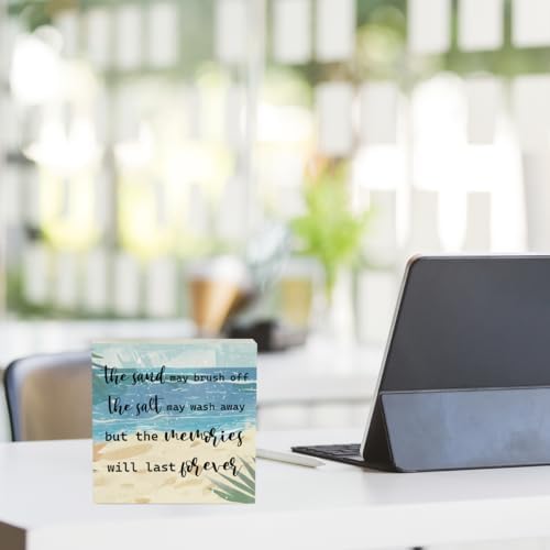 Coastal Room Decor Beach Decorations for Home Summer Decorations Wooden Box Sign for Home Office Farmhouse Table Shelf - Image 5