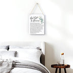 BELLOWDEER Inspirational Decor As I Sit In Heaven Christian Gifts Bible Verse Wall Art Scripture Wooden Hanging Sign for Modern Home Office Bathroom Bedroom Wall Art Decoration 8 x 10 Inches - Image 3