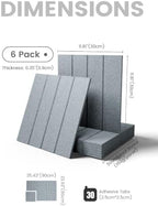 Fluxynara Felt Bulletin Board & Cork Board Alternative 36'' x 24'' - 6 Pack - Image 2