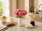 Mandy's 12pcs Artificial Dusty Pink Ball Chrysanthemum Flowers - Image 5
