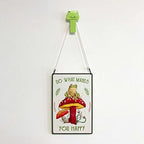 Funny Frog Mushroom Decor Metal Sign – Cute Cottagecore & Forest Decor for Bathroom, Kitchen, Bedroom，12 x 8 Inch (247) - Image 3
