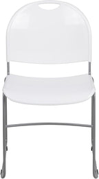 Flash Furniture HERCULES Series 5 Pack 880 lb. Capacity White Ultra-Compact by FlashFurniture