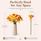 Mandy's 20pcs Sunset Calla Lily Artificial Flowers - Image 3
