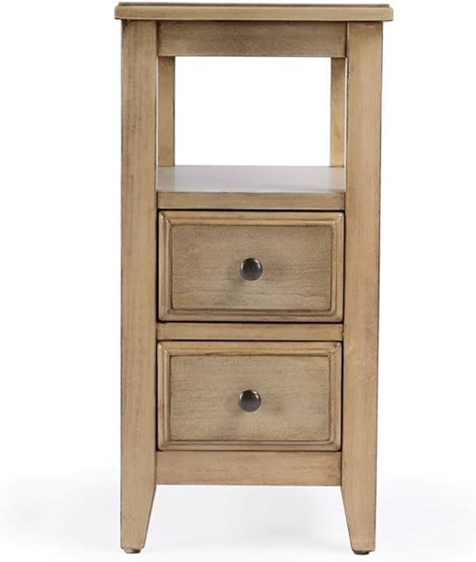 Beaumont Lane Transitional Wood Side Table, Poplar Wood - Image 8