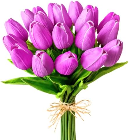 Mandy's 20pcs Artificial Lavender Tulips by Mandys