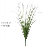 Artificial Plants Fake Wheat Grass Tall Shrubs, Faux Greenery Plastic Leaf Plant Indoor Wedding Bouquet Decor Home Garden Christmas Party Centerpieces Hotel Hall Decoration - Tail End Red 16 Bundles - Image 5
