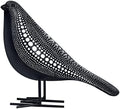 Quoowiit Sculptures Home Decor, Bird Figurine Shelf Decor, Modern Decorations for Living Room, Bedroom, Office, House, Resin Animal Statues and Figurine with Chic Polka Dots Art Design (Black) by Quoowiit