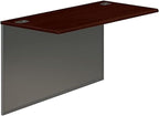 HON 38210NS 38000 Series Bridge, 48w x 24d x 29-1/2h, Mahogany Top, Charcoal - Image 5