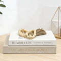 Coffee Table Books, Decorative Book Wood Beads Set of 3 for Room Home Decor by SHOWEROSE