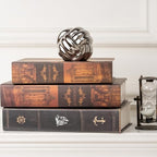 Small Silver Knot Decor, Chain Link Decor, Coffee Table Decor, Book Shelf Decor, Entry Table Decor, Aesthetic Minimalist Decorative Objects for Modern Home Living Room, Desk Decor for Office (Silver) - Image 5