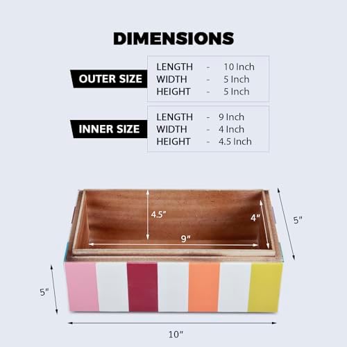 Handicrafts Home Decorative Organizer Box 10x5 – Large Keepsake Box with Lid, Modern Decorative Storage Box, Bohemian Coffee Table Décor, Jewelry & Memory Box, Decorative Accent Box for Home Décor - Image 3