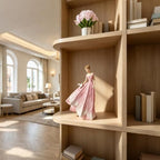 Guichifun Pink Leaf Angel Girls Fairy Statue Home Decoration - Image 6