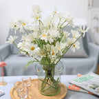 Artificial Daisy Flowers 12Pcs Artificial Flowers Silk Daisies with Stems Real Look for Home Wedding Garden Vase Decor (White) - Image 6