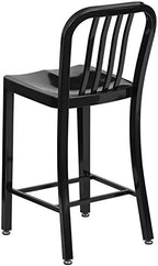 Flash Furniture Gael Commercial Grade 2 Pack 24" High Black Metal - Image 6