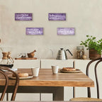 4 Pieces Bible Verses Wall Decor Purple Bathroom Decor Christian Signs Religious Art for Home Motivational Prayer Wall Art for Living Room Office Bedroom Bathroom(Purple,10x4") - Image 7