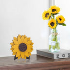 Sunflower Decor For Tables, Farmhouse Sunflower Standing Wooden Table Sign, Spring Summer Decor For Home Office Tables Kitchen Farmhouse, Ideal Gift For Friend Family Teacher - Image 4