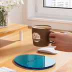 Acrylic Coaster Decorative Plates,Office Desk Accessories, Clear Dinosaur Egg Shape Coffee Cup Decor, Perfect for Tabletop Protection and Display. - Image 3
