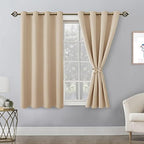 Blackout Curtains for Bedroom, 52 x 54 Inches Long, 2 Panels | Thermal - Image 8