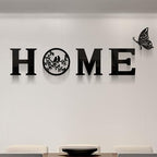 CrazyDeal Home Signs Decor Aesthetic Bird Wall Art Letter Wall decor for Living Room Bedroom Kitchen Farmhouse Wall Hanging Modern Decorations Large (Black Acrylic,49.2 X 15.7 Inch) - Image 2