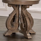 Furniture of America Jinst Traditional Solid Wood 2-Piece Coffee Table Set - Image 4
