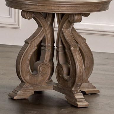 Furniture of America Jinst Traditional Solid Wood 3-Piece Coffee Table Set - Image 4