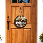 Interchangeable Welcome Sign Fall Halloween Front Porch Decoration - Image 4