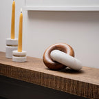 Cork & Mill Marble and Wood Decorative Knot for Shelf or Table Decor - Image 6