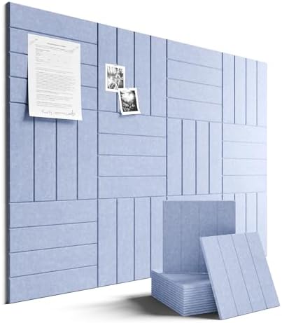Fluxynara Felt Bulletin Board & Cork Board Alternative 48'' x 36'' - 12 Pack by FLUXYNARA