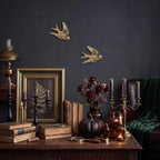 2 Piece Vintage Swallow Wall Decor, 4.7 Inch 3D Resin Bird Art Sculptures - Image 5