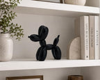 4 Inch Matte Black Balloon Dog Sculpture - Image 4
