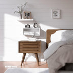 RICHER HOUSE White Floating Shelves Bathroom, Small Wall Shelf Over Toilet - Image 4