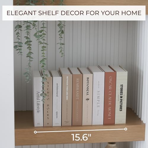 ZICOTO Beautiful Decorative Books - Set of 9 Boxes for Coffee Table Decor - Image 7