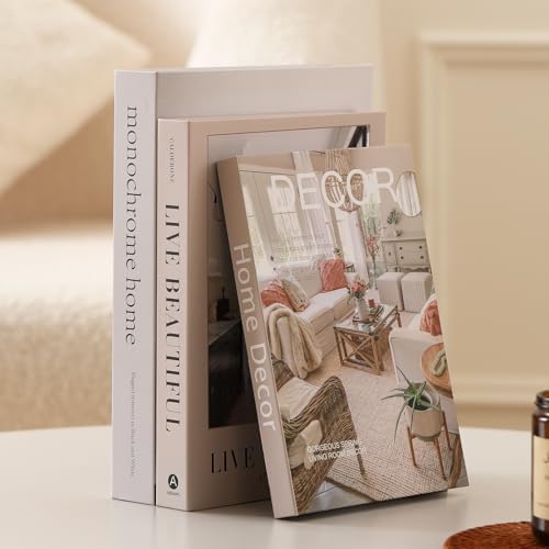Aesthetic Decorative Books,Set of 3 Stylish Fake Books Storage Box - Image 6
