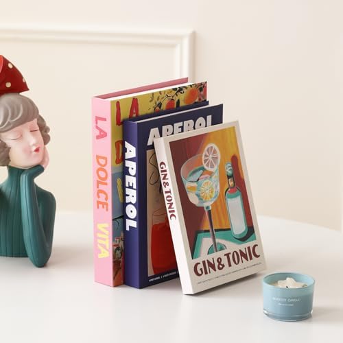 Aesthetic Decorative Books,Set of 3 Fake Books Storage Box(Pink) - Image 4