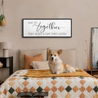 And So Together They Built A Life They Loved Wall Decor 32"X12" Black - Image 4